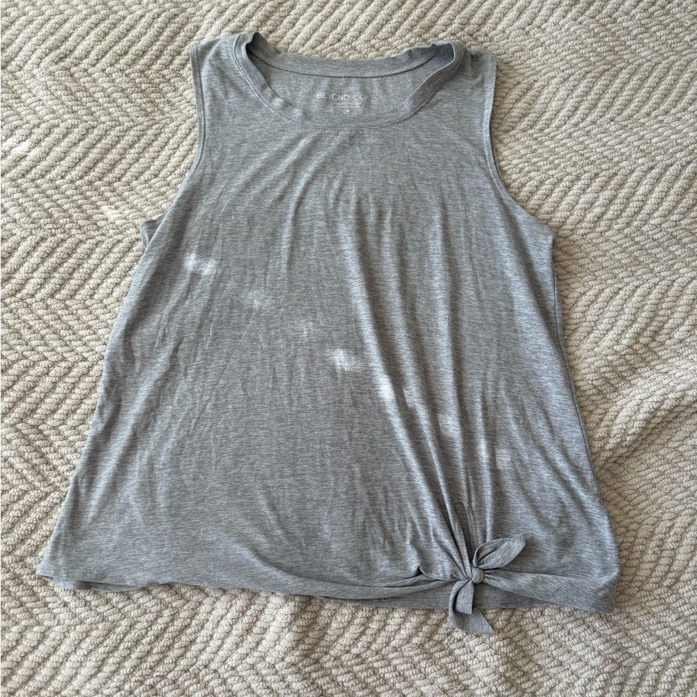 Beyond Yoga Gray Sleeveless Top